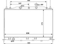 Radiator, racire motor HYUNDAI ACCENT III (MC) (2005 - 2010) NRF 53822