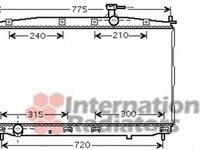 Radiator, racire motor HYUNDAI SANTA F I (SM), HYUNDAI SANTA F II (CM) - VAN WEZEL 82002173