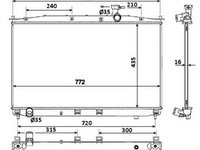 Radiator, racire motor HYUNDAI SANTA FÉ II (CM) (2005 - 2020) NRF 53942