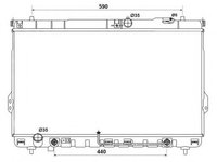 Radiator, racire motor HYUNDAI SANTA FE I (SM) (2000 - 2006) NRF 53161 piesa NOUA