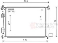 Radiator, racire motor HYUNDAI SOLARIS IV (RB), HYUNDAI VELOSTER (FS), KIA RIO III (UB) - VAN WEZEL 82002277