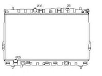 Radiator, racire motor HYUNDAI TRAJET (FO) (2000 - 2008) NRF 53353 piesa NOUA