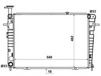 Radiator, racire motor HYUNDAI TUCSON (JM) (2004 - 2010) NRF 53192