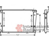 Radiator, racire motor HYUNDAI TUCSON (JM), KIA SPORTAGE (JE_, KM_) - VAN WEZEL 82002210