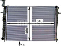 Radiator, racire motor HYUNDAI TUCSON (JM) MAHLE CR 1333 000P