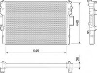 Radiator, racire motor IVECO DAILY III caroserie inchisa/combi, IVECO DAILY III platou / sasiu - MAGNETI MARELLI 350213015000