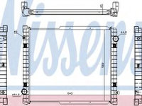 Radiator, racire motor IVECO EuroCargo (1991 - 2011) NISSENS 63332