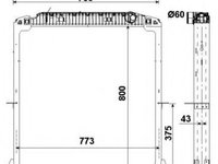 Radiator, racire motor IVECO EuroStar (1993 - 2002) NRF 549567