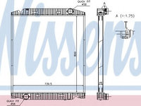 Radiator, racire motor IVECO EuroTrakker (1993 - 2004) NISSENS 63330A