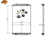 Radiator, racire motor IVECO Stralis (2002 - 2016) NRF 509698