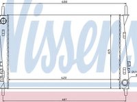 Radiator, racire motor JAGUAR X-TYPE (CF1) (2001 - 2009) NISSENS 66704 piesa NOUA