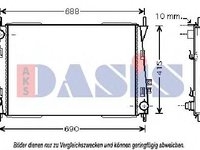 Radiator, racire motor JAGUAR X-TYPE limuzina (CF1), JAGUAR X-TYPE Estate - AKS DASIS 370045N