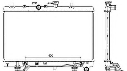 Radiator, racire motor KIA RIO combi (DC) (20