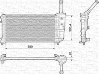 Radiator, racire motor LANCIA YPSILON (843), FIAT IDEA - MAGNETI MARELLI 350213011000