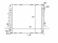 Radiator, racire motor LAND ROVER RANGE ROVER SPORT (LS) (2005 - 2013) NRF 58463 piesa NOUA