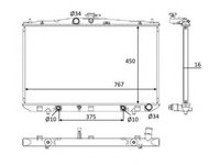 Radiator, racire motor LEXUS RX (GGL1, GYL1, AGL1) (2008 - 2015) NRF 58610 piesa NOUA