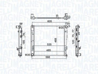 Radiator, racire motor MAGNETI MARELLI 350213160500