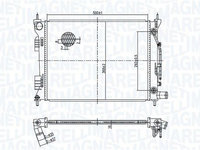 Radiator, racire motor MAGNETI MARELLI 350213179400