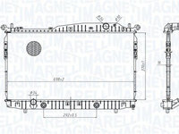 Radiator, racire motor MAGNETI MARELLI 350213179600