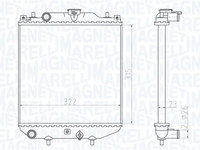 Radiator, racire motor MAGNETI MARELLI 350213180300