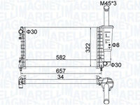 Radiator, racire motor MAGNETI MARELLI 350213183700