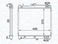 Radiator, racire motor MAGNETI MARELLI 350213192700