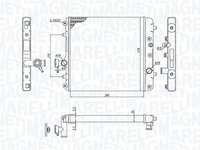 Radiator, racire motor MAGNETI MARELLI 350213193100