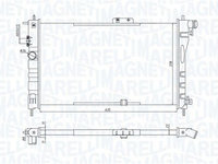 Radiator, racire motor MAGNETI MARELLI 350213199800