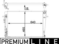 Radiator, racire motor MAHLE CR 1406 000P