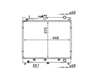 Radiator, racire motor MAHLE CR 1576 000S