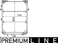 Radiator, racire motor MAHLE CR 214 000P