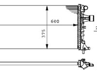 Radiator, racire motor MAHLE CR 228 000S