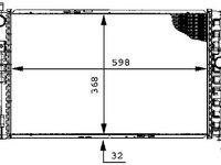 Radiator, racire motor MAHLE CR 391 000S