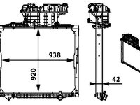 Radiator, racire motor MAHLE CR 701 000P