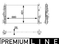 Radiator, racire motor MAHLE CR 927 000P