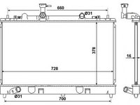 Radiator, racire motor MAZDA 6 (GG) (2002 - 2008) NRF 53383