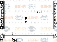 Radiator racire motor MAZDA E-Series Van (SR2) (An fabricatie 01.1984 - 12.1990, 88 CP, Benzina) - Cod intern: W20090804 - LIVRARE DIN STOC in 24 ore!!!