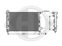 Radiator, Racire Motor MERCEDES-BENZ A-CLASS W168 A 170 CDI 168.008 07.1998 ... 02.2001 1689 Motor Diesel