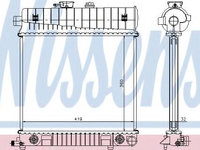 Radiator, racire motor MERCEDES-BENZ C-CLASS Break (S202) (1996 - 2001) NISSENS 62708A