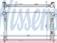 Radiator, racire motor MERCEDES-BENZ C-CLASS (W203) (2000 - 2007) NISSENS 62784A