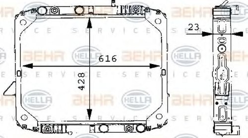 Radiator, racire motor MERCEDES-BENZ LK/LN2 -