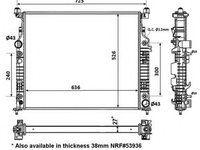 Radiator, racire motor MERCEDES-BENZ M-CLASS (W164) (2005 - 2020) NRF 56074