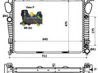 Radiator, racire motor MERCEDES-BENZ S-CLASS (W220) (1998 - 2005) NRF 58366