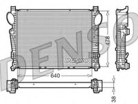 Radiator, racire motor MERCEDES-BENZ S-CLASS limuzina (W220), MERCEDES-BENZ CL-CLASS cupe (C215), MERCEDES-BENZ SL (R230) - DENSO DRM17095