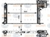 Radiator, racire motor MERCEDES-BENZ VITO bus (638), MERCEDES-BENZ VITO caroserie (638), MERCEDES-BENZ V-CLASS (638/2) - HELLA 8MK 376 714-311