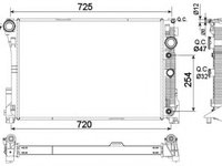 Radiator, racire motor MERCEDES E-CLASS (W212) (2009 - 2016) NRF 53968 piesa NOUA