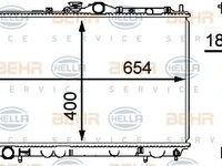 Radiator racire motor MITSUBISHI CARISMA (DA_) - OEM - NRF: NRF519517|519517 - Cod intern: W02081190 - LIVRARE DIN STOC in 24 ore!!!