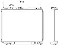 Radiator, racire motor MITSUBISHI PAJERO II (V3_W, V2_W, V4_W) (1990 - 1999) NRF 53666 piesa NOUA