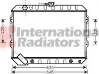 Radiator, racire motor MITSUBISHI PAJERO/SHOGUN I (L04_G, L14_G) - VAN WEZEL 32002089
