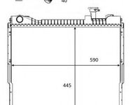Radiator, racire motor NISSAN CABSTAR (2006 - 2012) NRF 58484